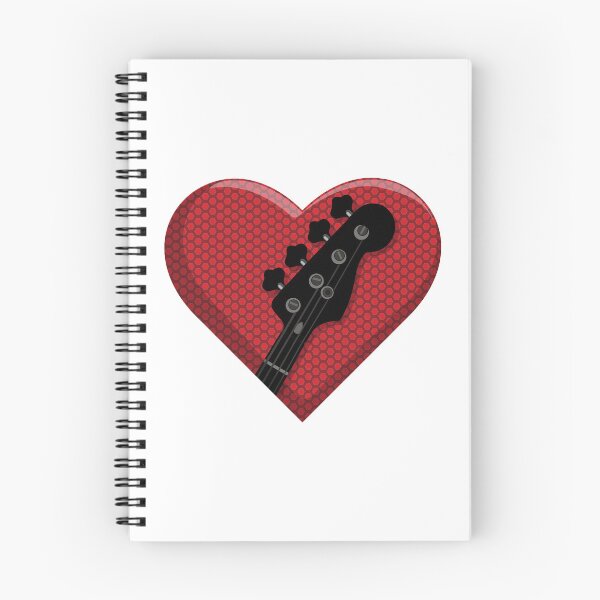 Item preview, Bass Guitar Love Heart w Amp Grill Music  designed and sold by SaltCreatives.