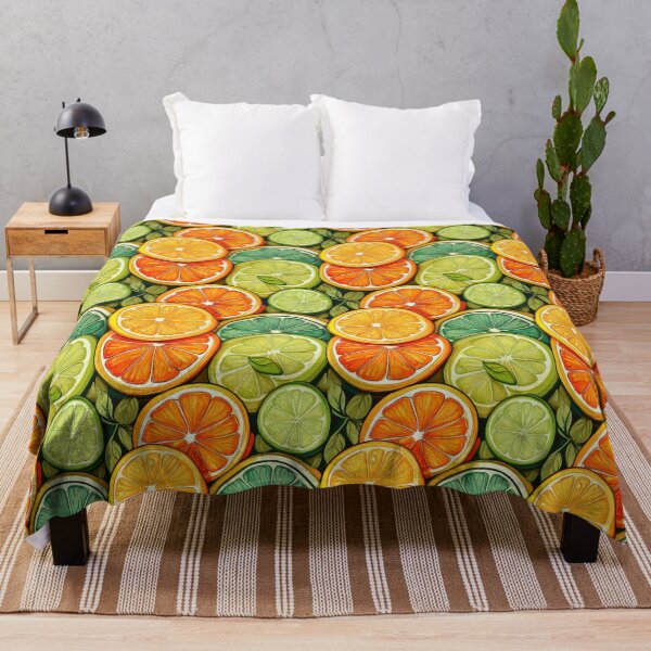 Item preview, Citrus Symphony: A vibrant and energetic pattern featuring oranges, lemons, and limes in a colorful symphony of shapes and lines. designed and sold by Grang Art Artistic Designs.