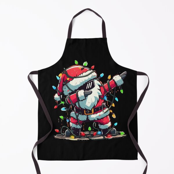 Item preview, Dabbing Santa Claus Tangled in Christmas Lights Kawaii designed and sold by TomFrontierArt.