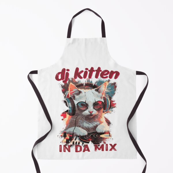 Item preview, DJ kitty in the mix. Funny cat mixing music at an EDM party. designed and sold by Boogeyman Bill.