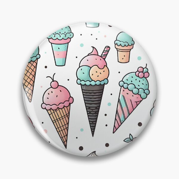 Item preview, Colorful ice cream pattern designed and sold by Haji  Kamora.