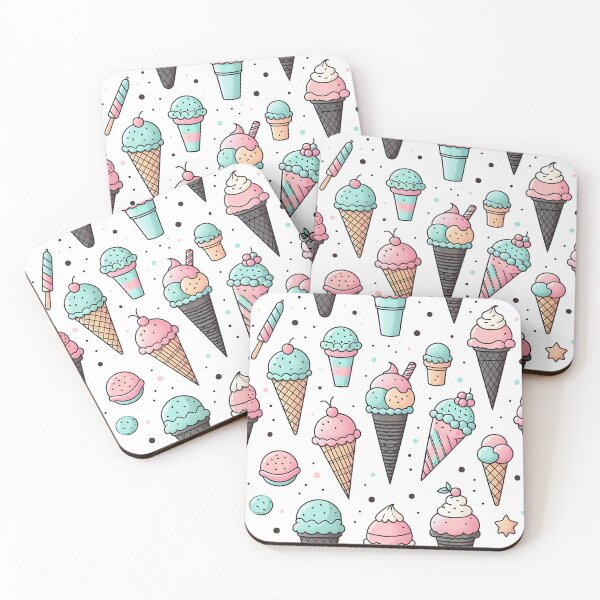 Item preview, Colorful ice cream pattern designed and sold by Haji  Kamora.