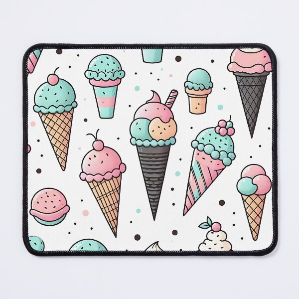 Item preview, Colorful ice cream pattern designed and sold by Haji  Kamora.