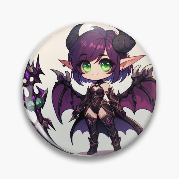 Item preview, Demon hunter Chibi designed and sold by Jennifer McBride.