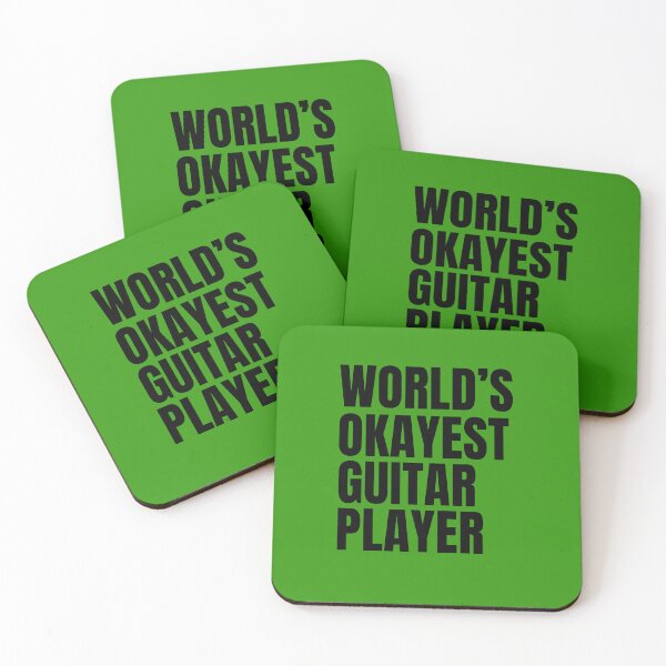 Item preview, World's Okayest Guitar Player - Black designed and sold by Cutsandsparks.