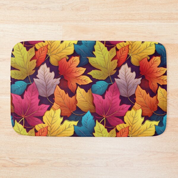 Item preview, Autumn Charm: A colourful rustic pattern with leaves in earthy tones, creating a natural and organic feel. designed and sold by Grang Art Artistic Designs.