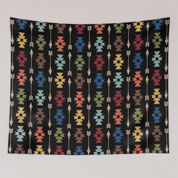 Item preview, Colorful Southwestern Arrow Pattern designed and sold by tonymagnerart.