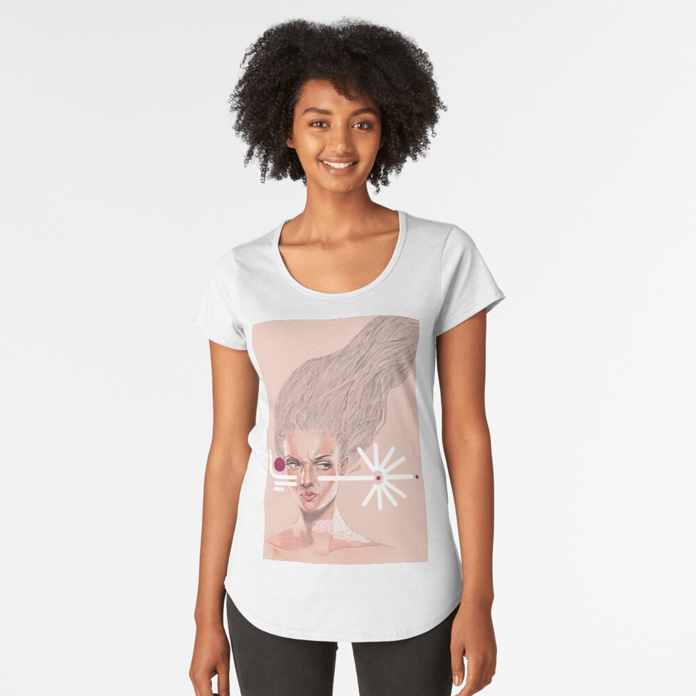 Aperçu de l'œuvre T-shirt premium échancré créée et vendue par Aldarane.
