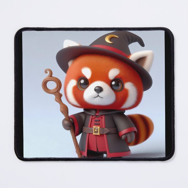 Item preview, Kawaii Red Panda in a Wizard Costume designed and sold by inurey.