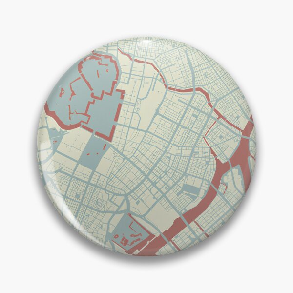 Item preview, Tokyo Map – Beige and Terracotta Design designed and sold by TerraFrame.