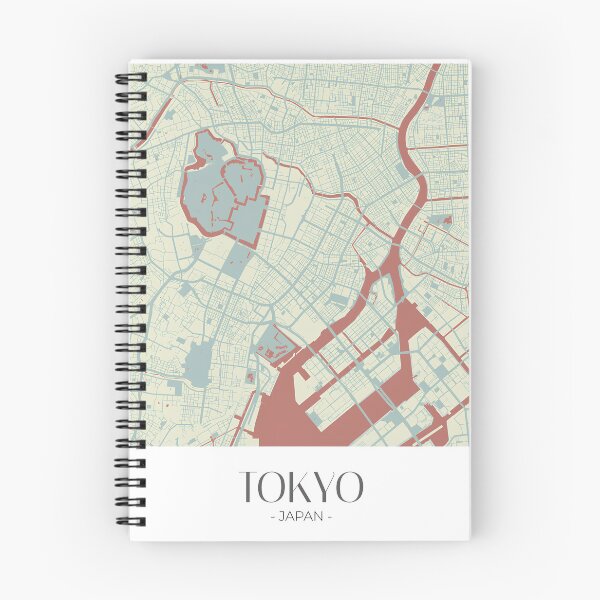 Item preview, Tokyo Map – Beige and Terracotta Design designed and sold by TerraFrame.
