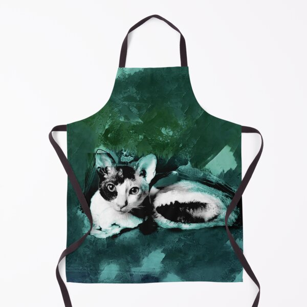 Item preview, TURQUOISE, DARK TEAL,GREEN AND BLUE CORNISH-REX IN LEAVES AND GRASS designed and sold by Most1234.