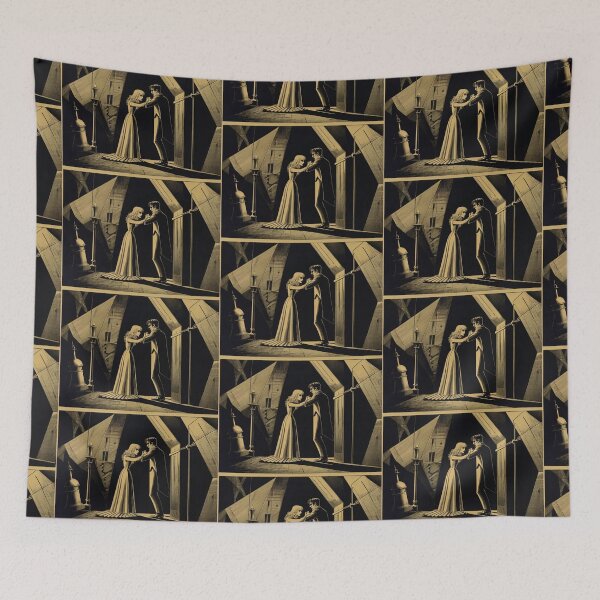 Item preview, The Cabinet of Dr Caligari vintage illustration designed and sold by Vintage Designs +.