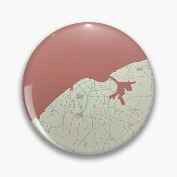 Item preview, Havana Map – Beige and Terracotta Design designed and sold by TerraFrame.