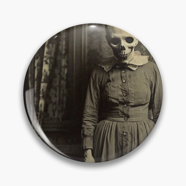 Item preview, Creepy Horror Ghost woman old vintage photograph haunted house designed and sold by Vintage Designs +.