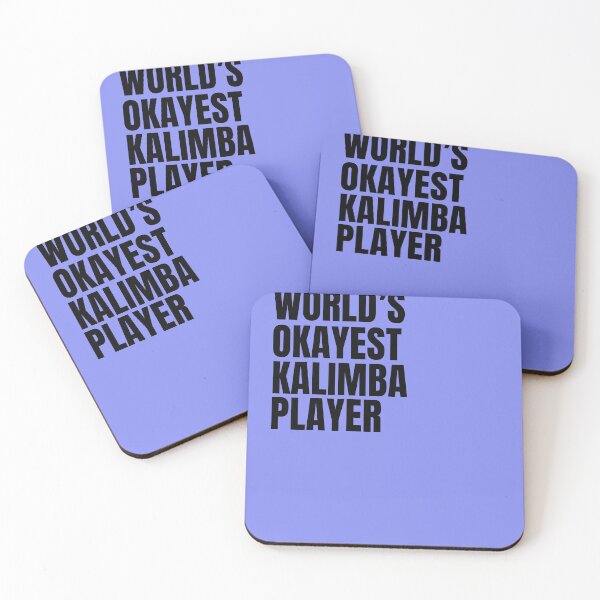 Item preview, World's Okayest Kalimba Player - Black designed and sold by Cutsandsparks.