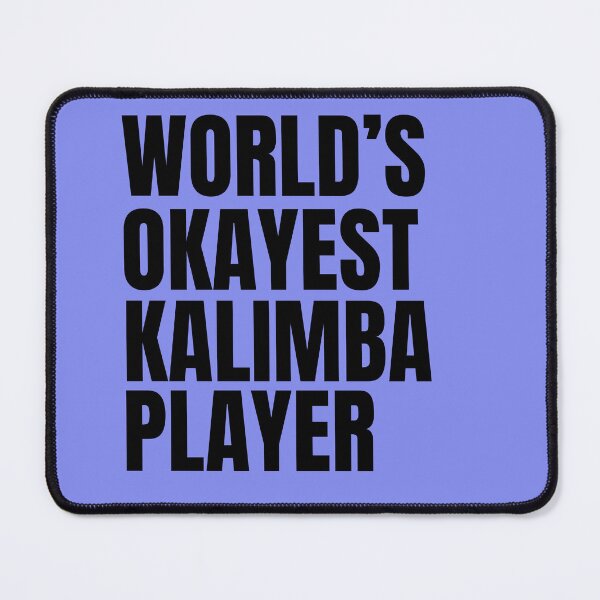 Item preview, World's Okayest Kalimba Player - Black designed and sold by Cutsandsparks.