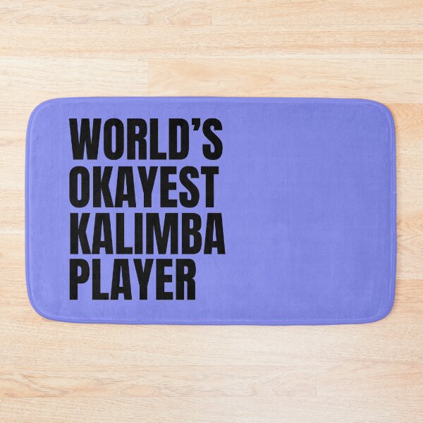 Item preview, World's Okayest Kalimba Player - Black designed and sold by Cutsandsparks.