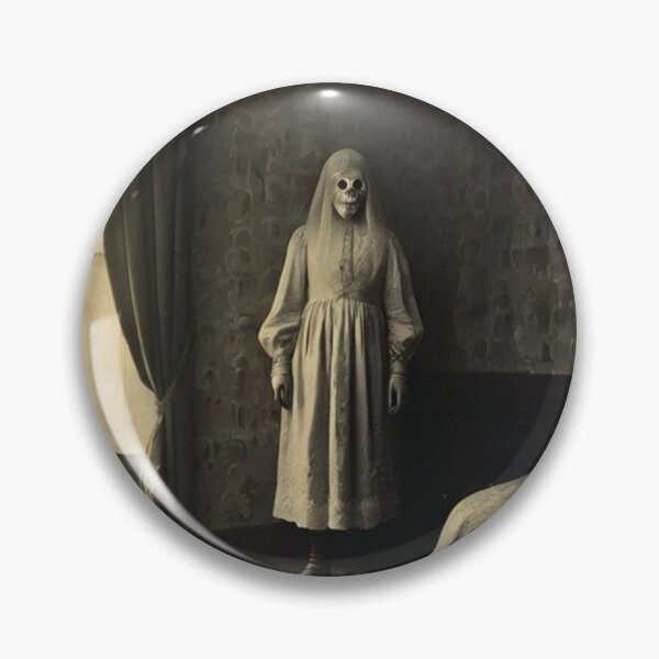 Item preview, Creepy Horror Ghost woman old vintage photograph haunted house designed and sold by Vintage Designs +.