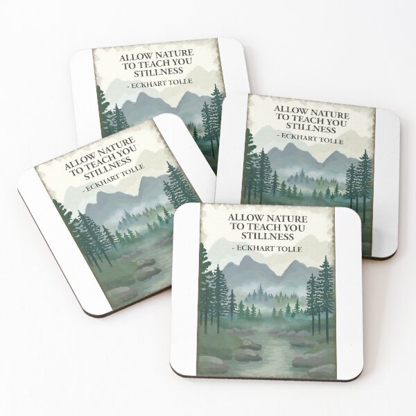 Item preview, Allow Nature to Teach You Stillness - Eckhart Tolle  designed and sold by Scat the cat.