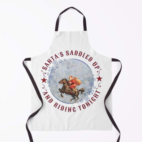 Item preview, Western Christmas Design, "Santa's Saddled Up" designed and sold by MudcreekDesign.