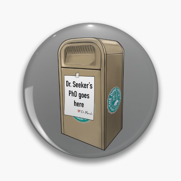 Item preview, Dinosaur Trash Can for Dr. Seeker designed and sold by imaginativeink.