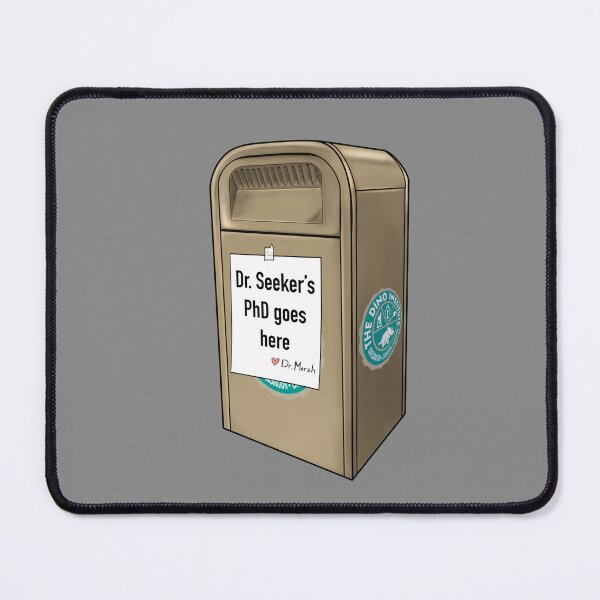 Item preview, Dinosaur Trash Can for Dr. Seeker designed and sold by imaginativeink.