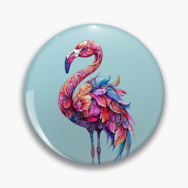 Item preview, Brightly Colored Flamingo designed and sold by ACastilloArt.
