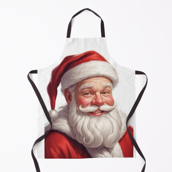 Item preview, A cheerful Santa Claus with rosy cheeks, a long white beard, and a red hat designed and sold by Arun Fernando.