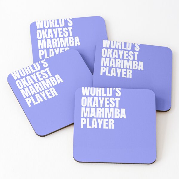 Item preview, World's Okayest Marimba Player - White designed and sold by Cutsandsparks.