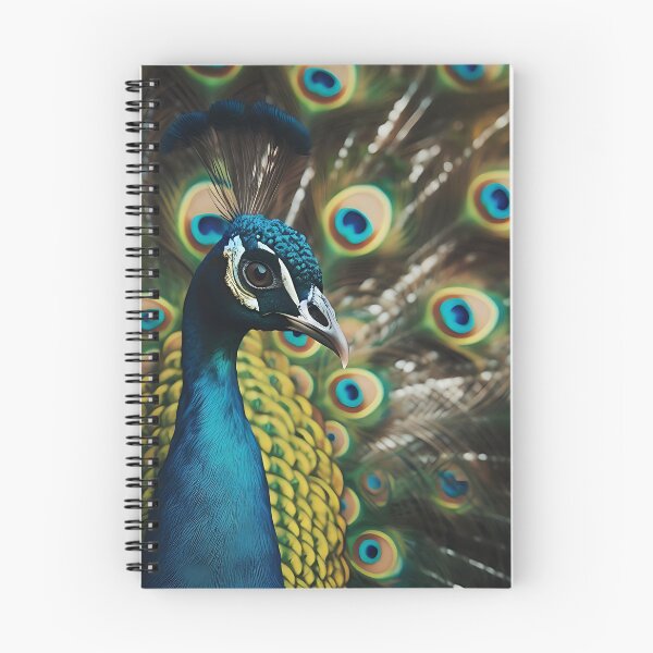 Item preview, A peacock looks here, in the background the erected peacock feathers designed and sold by bernhagen.