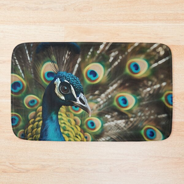 Item preview, A peacock looks here, in the background the erected peacock feathers designed and sold by bernhagen.