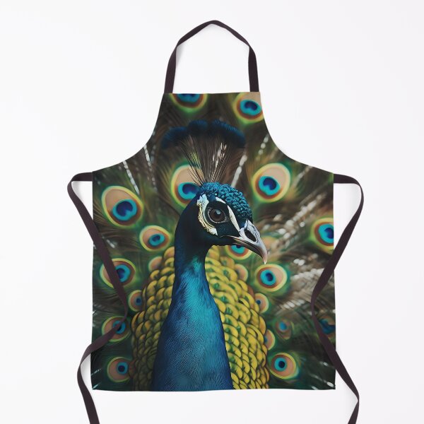 Item preview, A peacock looks here, in the background the erected peacock feathers designed and sold by bernhagen.