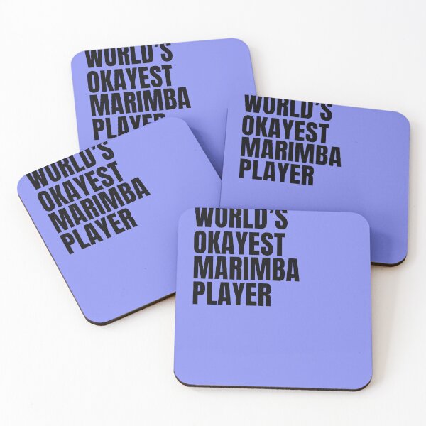 Item preview, World's Okayest Marimba Player - Black designed and sold by Cutsandsparks.