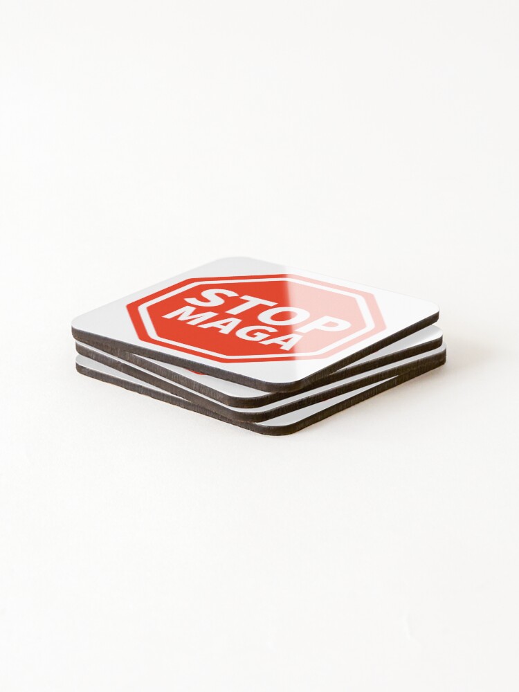 Thumbnail 4 of 5, Coasters (Set of 4), Stop MAGA designed and sold by RACHELDF.