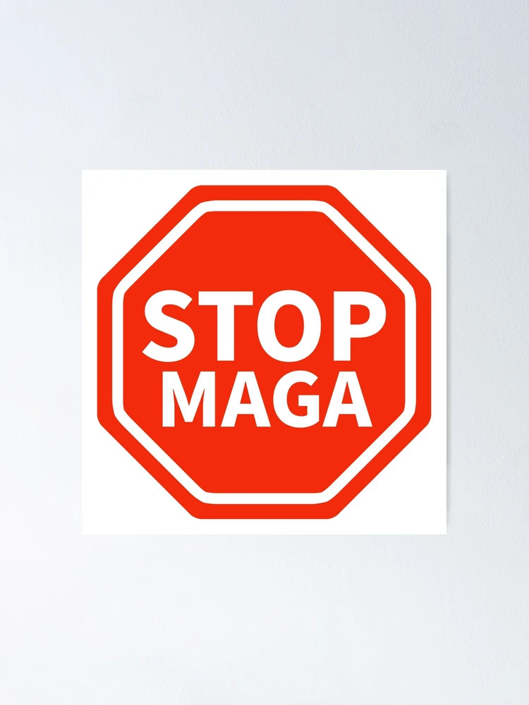 Thumbnail 1 of 3, Poster, Stop MAGA designed and sold by Rachel the Artist .