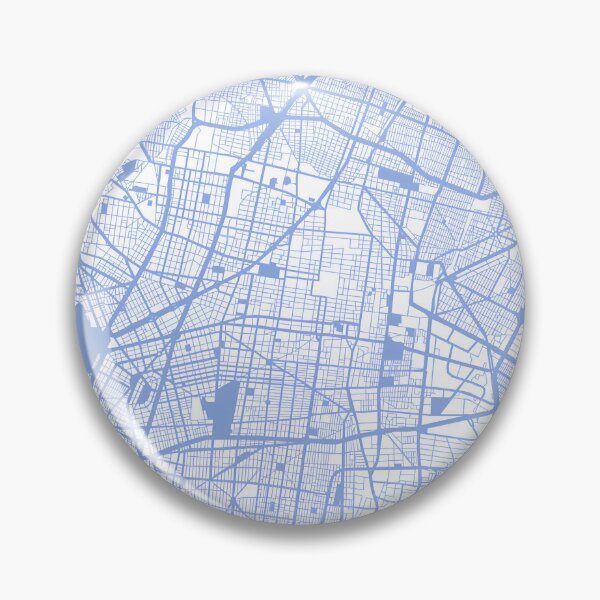 Item preview, Mexico City Map – Blue and White Design designed and sold by TerraFrame.