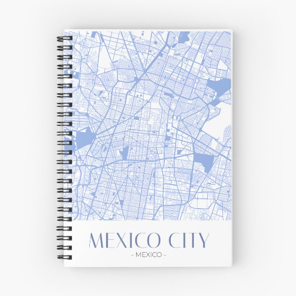 Item preview, Mexico City Map – Blue and White Design designed and sold by TerraFrame.