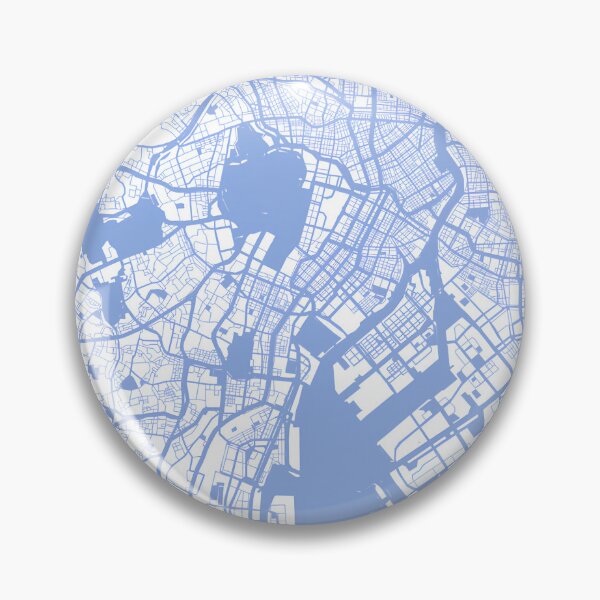 Item preview, Tokyo Map – Blue and White Design designed and sold by TerraFrame.