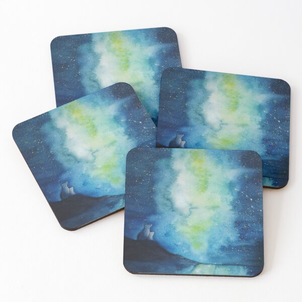 Item preview, northern light with bears designed and sold by ArtByDorka.