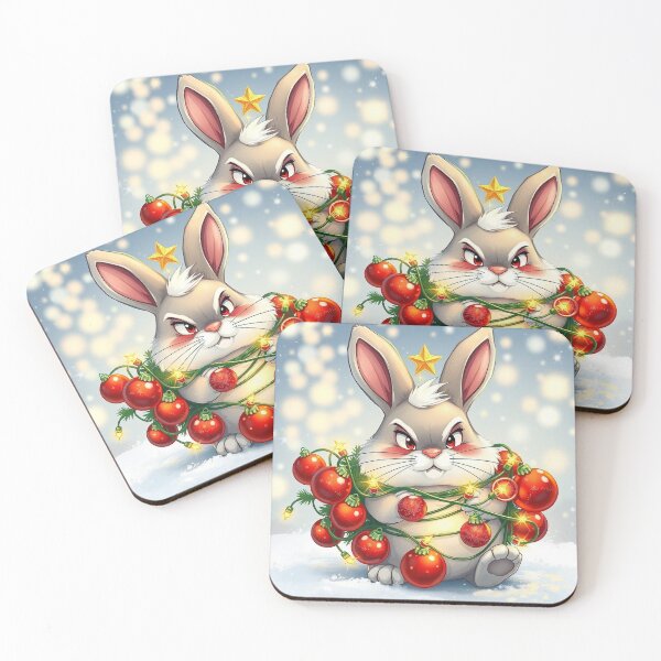 Item preview, Grumpy Christmas Bunny designed and sold by Talpha.