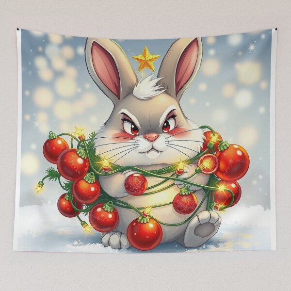 Item preview, Grumpy Christmas Bunny designed and sold by Talpha.