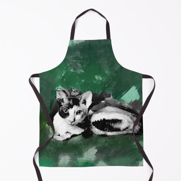 Item preview, SEAFOAM GREEN, AQUA GREEN,TURQUOISE AND DARK GREEN CORNISH-REX IN LEAVES AND GRASS designed and sold by Most1234.