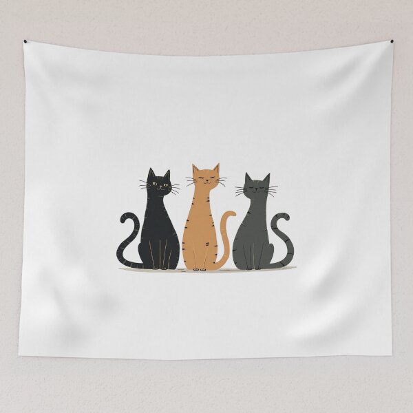 Item preview, trio cats designed and sold by jkrphoto.
