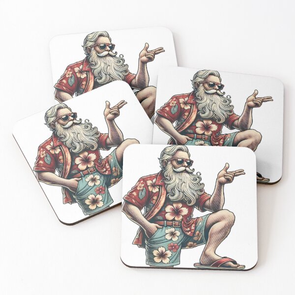 Item preview, Hawaiian Santa - Tropical Christmas Vibes designed and sold by lubushop1.