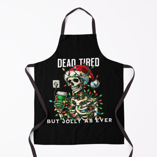 Item preview, Skeleton Christmas Dead Tired But Jolly As Ever Coffee Goth designed and sold by TnTzDesigns.