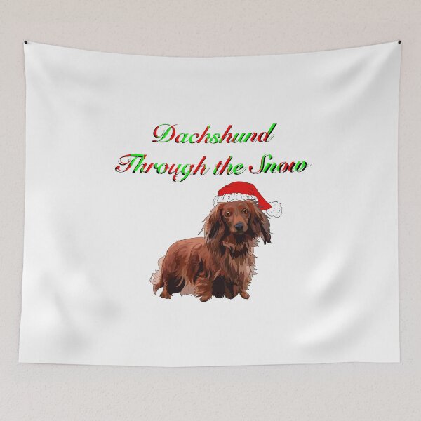 Item preview, Dachshund a través de la nieve designed and sold by DanaAndDogs.