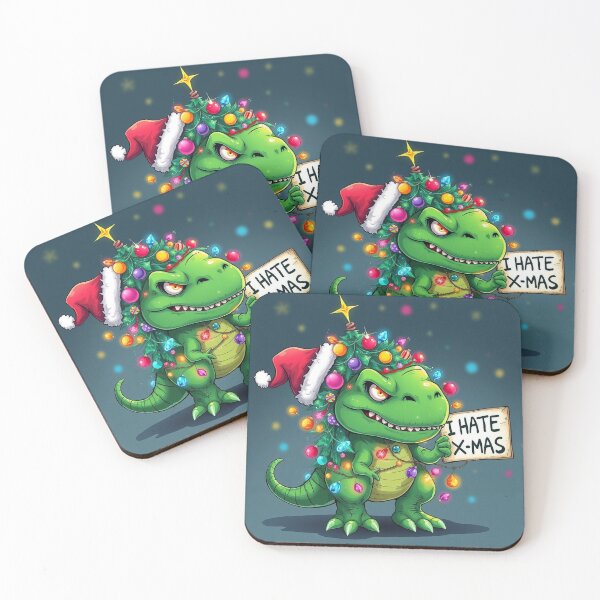 Item preview, T-Rex doesn't like Christmas designed and sold by Talpha.
