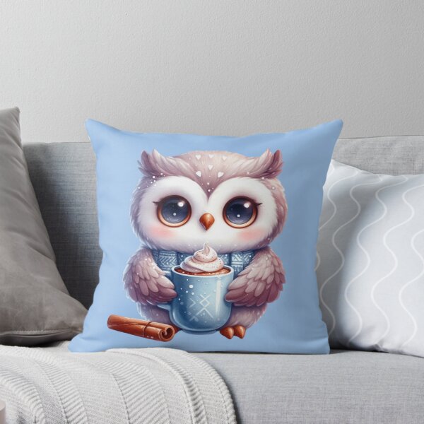 Item preview, Owl, owl coffee sticker, cute owl magnet designed and sold by Janetlousart.