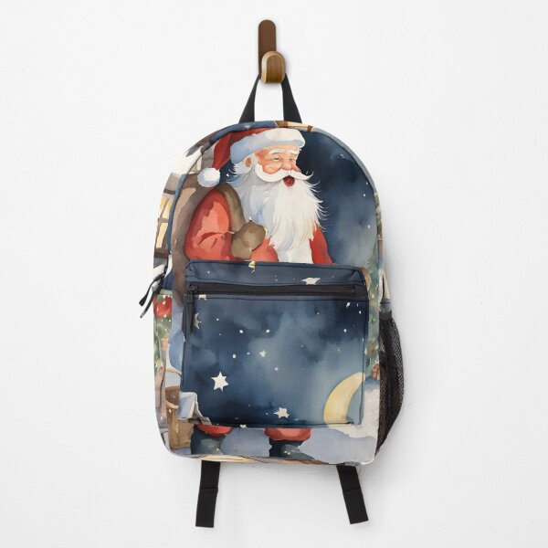 Item preview, Watercolor Christmas Eve art, Santa is in the Village designed and sold by All-About-Life.